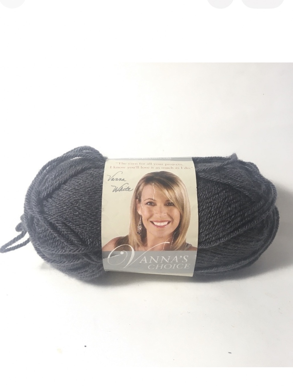 Vanna's Choice Lion Brand Yarn Charcoal Grey Acrylic Medium Color 151 Lot 63172